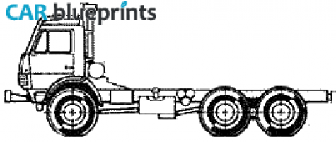 KamAZ 53228 Truck blueprint